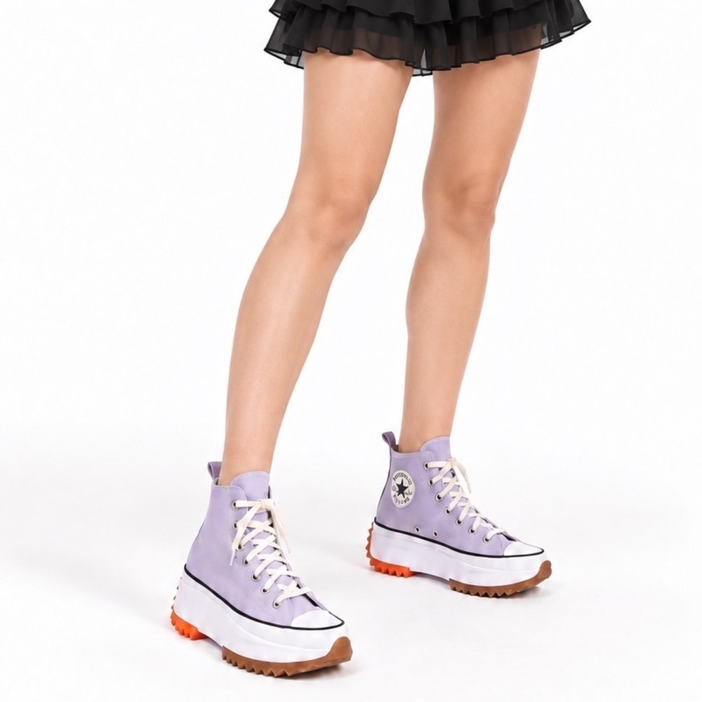 Converse Run Star Hike High Top‎ Oxygen Purple Platform Sneakers 11 Unisex 92-01